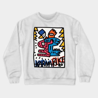 Graffiti Karma Police Doodle Crewneck Sweatshirt